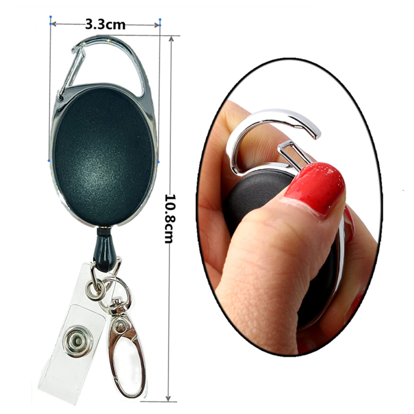 ZHIYE Retractable Badge Reel - Image 4