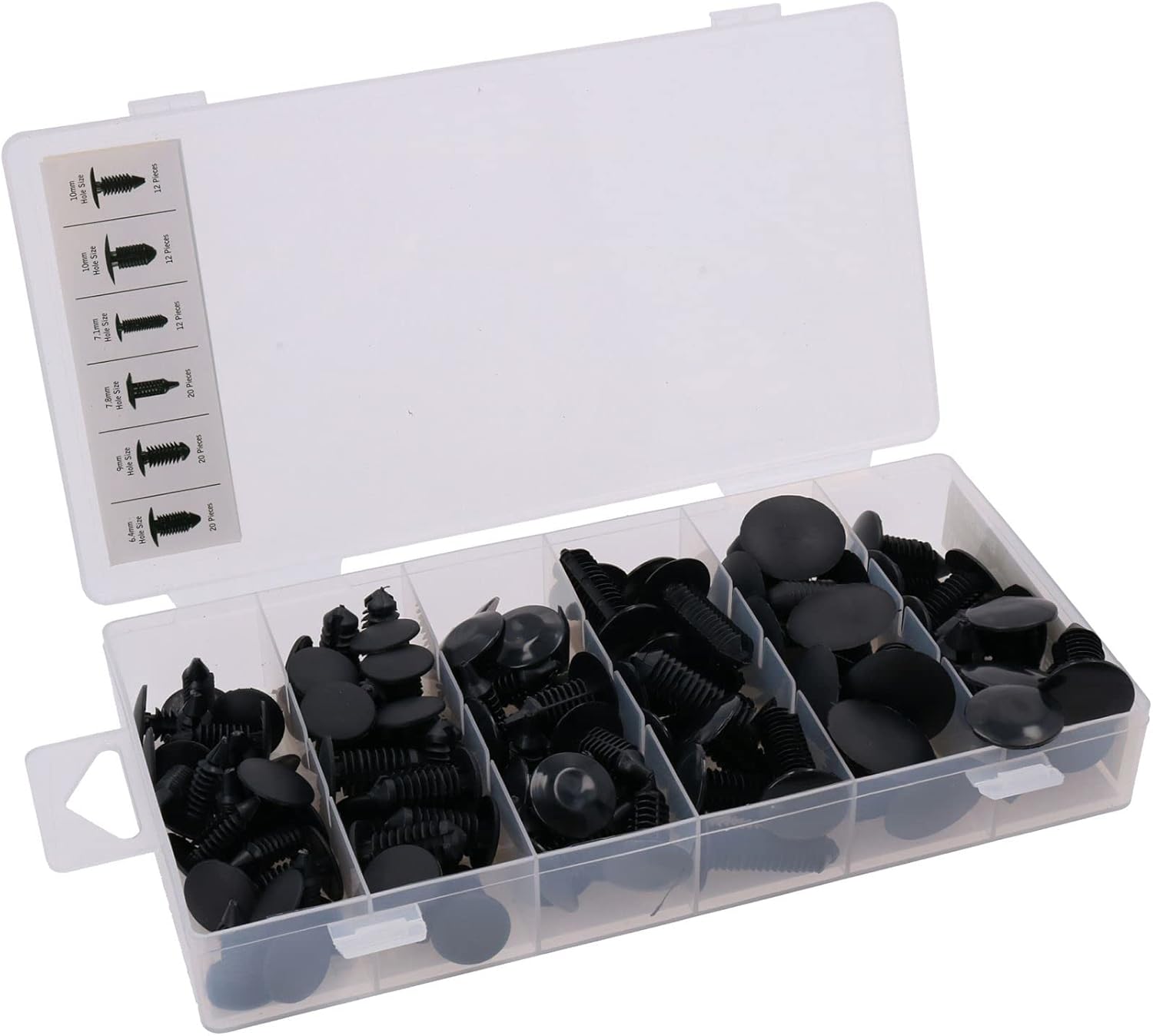 Fir Tree Fixing Clip Assortment Fasteners Car Body Trim Bumpers Panels 96pc