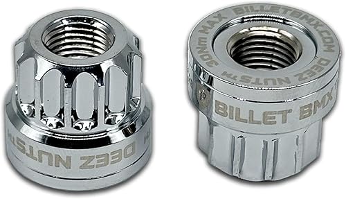 Miniatura 8 de BILLET BMX Deez Nuts Tuercas de eje de bicicleta de 12 puntos 38"-26 tpi (paquete de 2)