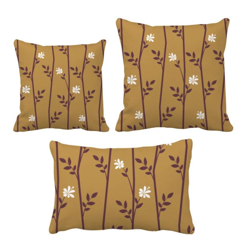 Parure de coussin motif feuilles et fleurs blanches et vertes pour décoration de salon