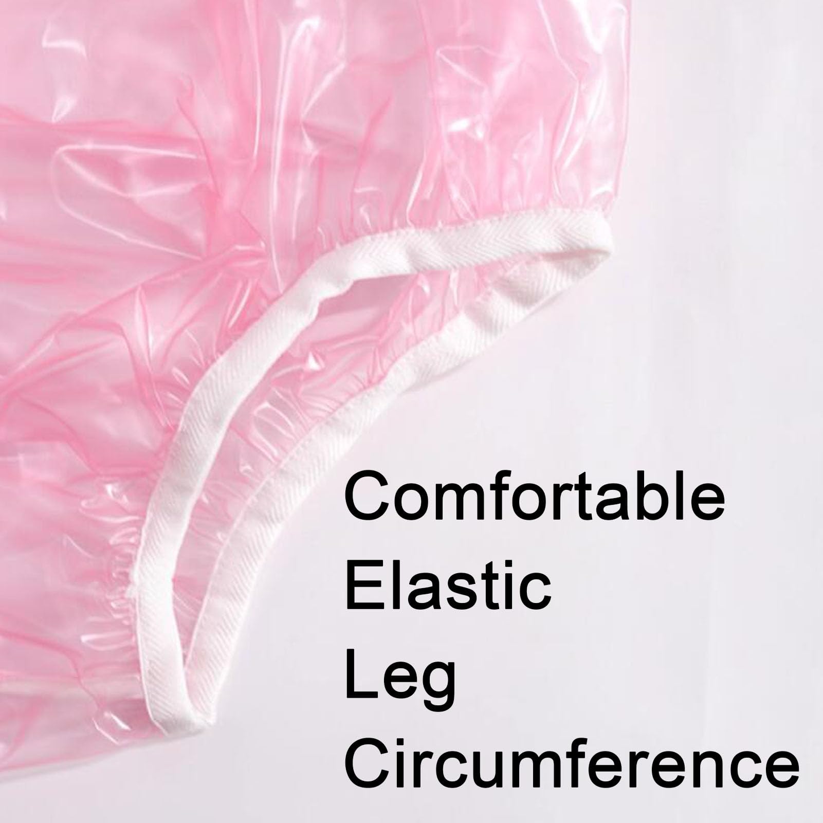 Cubrepañales para Adultos Incontinencia Ropa Interior Impermeable Antifugas Suave Pantalones Braga de Incontinencia de Plástico UnisexPink,M