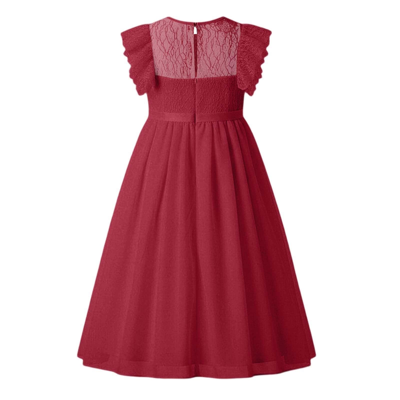 Generisch Freizeitkleid Mädchen hübsche Rüschen Details stilvolle Maxikleider ärmellos für warme Sommertage Elegante Kleider für Mädchen Alltag hübscher runder Ausschnitt praktische Trägerausführung