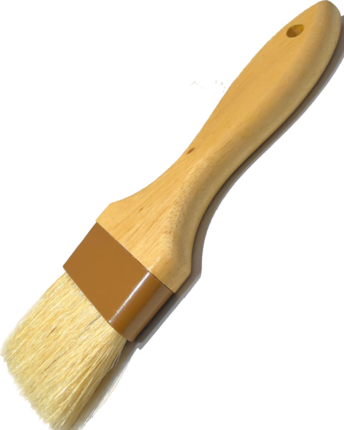 Cepillo de repostería, cepillo para untar de 2 pulgadas, cepillo de repostería de cerdas de jabalí naturales para hornear, cepillo de grado alimenticio, cepillo de cocina resistente al calor para