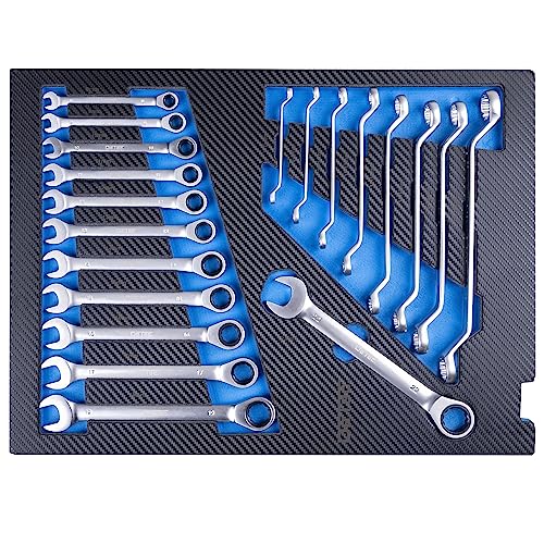 DeTec. 1075 Werkstattwagen Werkzeugwagen mit 7 Schubladen 5 Gefüllt XXXL – Bild 6