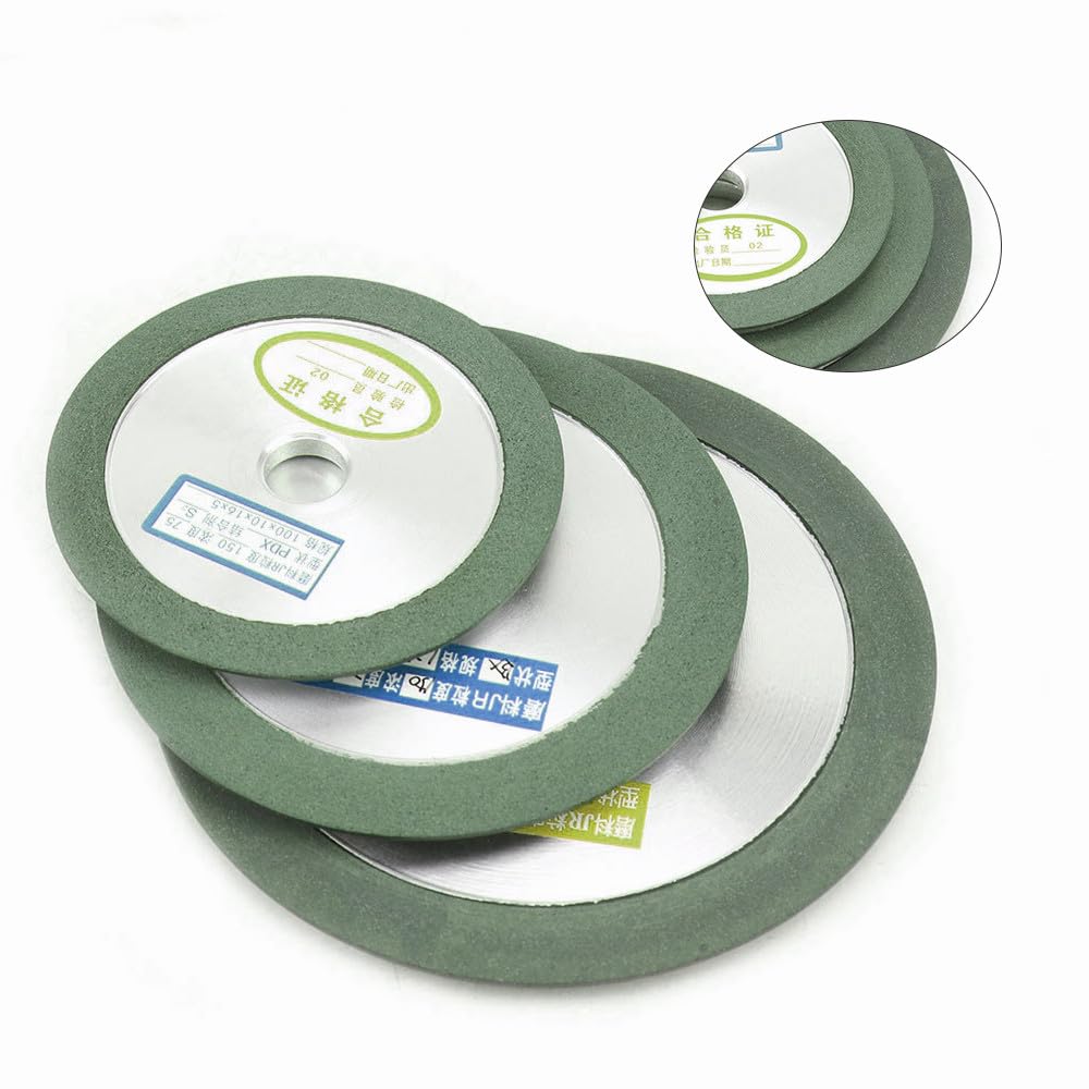 Discos de corte circulares de diamante de 100 mm/125 mm/150 mm, grano 150-400, para amoladoras afiladoras de fresas de acero de tungsteno, 125 x 32 mm, grano 150