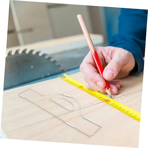 Miniatura 9 de Mikinona Plantilla de tabla de cortar, bandeja de asas, plantilla de enrutador, tabla de cortar de acrílico transparente, plantillas de enrutador de