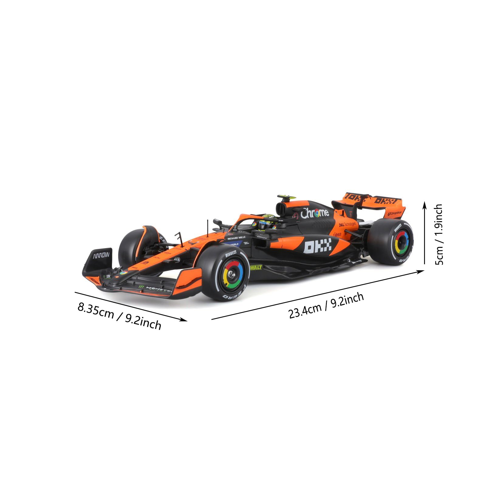 Amazon.com: HTLNUZD 2024 1/24 Scale Formula 1 MCL38#4 Miami GP