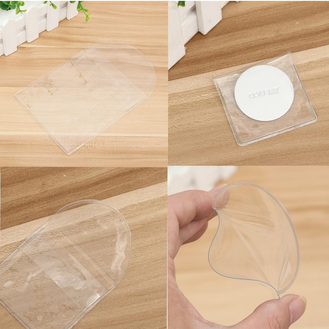 Sacca per monete 50pz, sacchetti trasparenti in plastica per collezione e portamonete