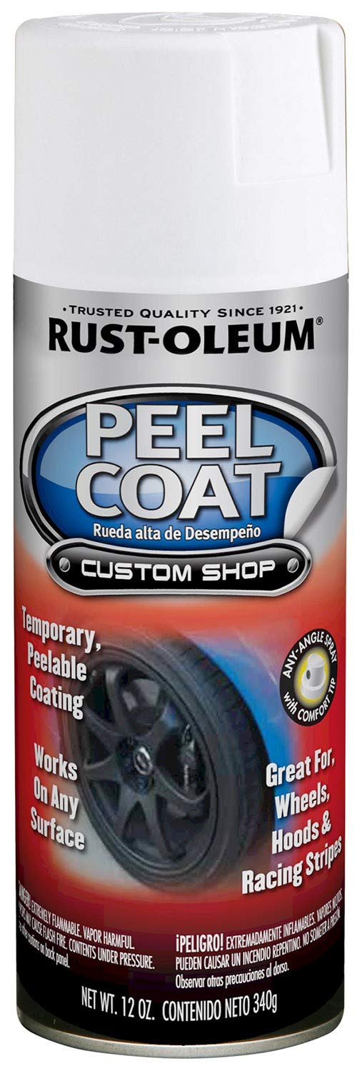 RustOleum 276800 Automotive Peel Coat Spray Paint (312 g, Matte White