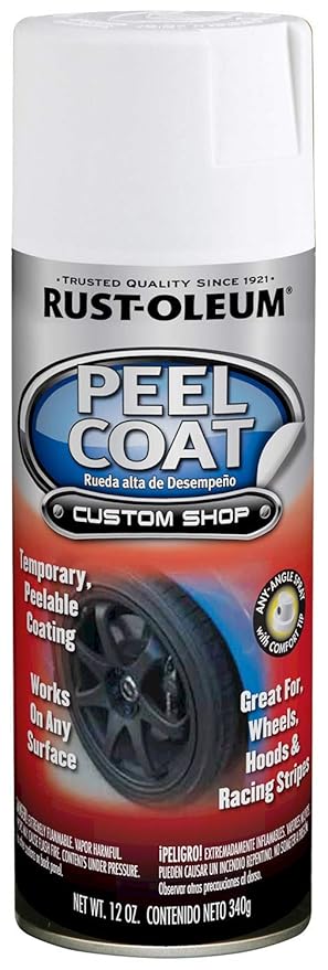 Rust-Oleum 276800 Automotive Peel Coat Spray Paint (312 g, Matte White)