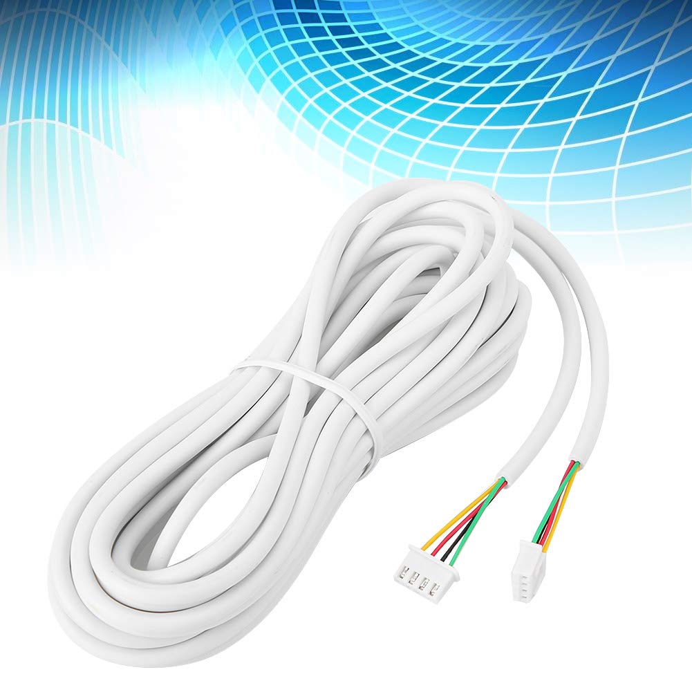 MAGT Cable Visiophone 4 Fils 25 m 0,3 mm², Câble En Cuivre De 4 Conducteurs Câble d'Interphone Vidéo Flexible Rond Pour Système De Visiophone Porte