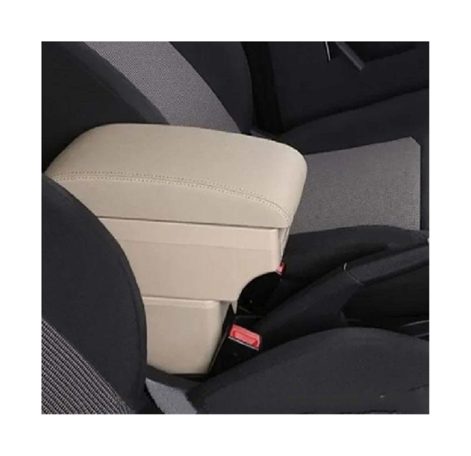 DYDGUTUFB For Toyota For Yaris For Vitz Hatchback 1998-2005 Car Armrest Box Interior Storage Box Accessories (C style Beige 7USB)