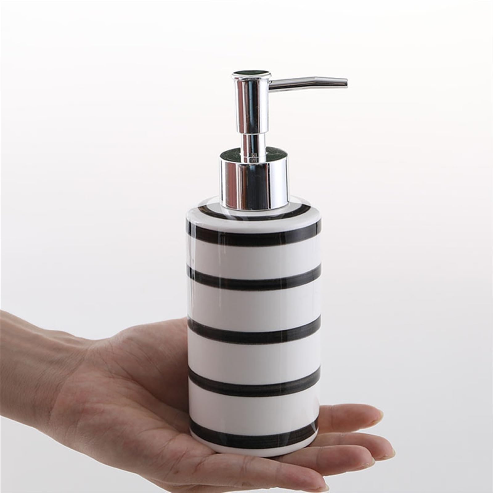 Dozownik w płynie, biały dozownik mydła, mieści 250 ml 260 ml mydło w płynie do naczyń, ceramiczna pompka do mydła, do rąk i mydła, balsamu do kuchni