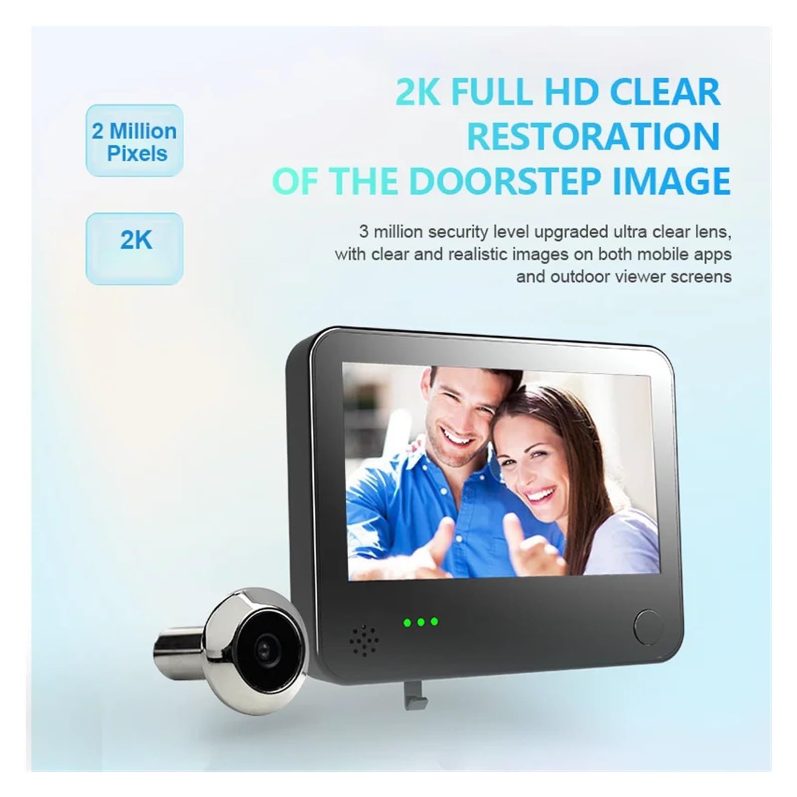 Tuya – caméra de sécurité Intelligente œil de Chat, for Porte,(Door Camera with 16G)