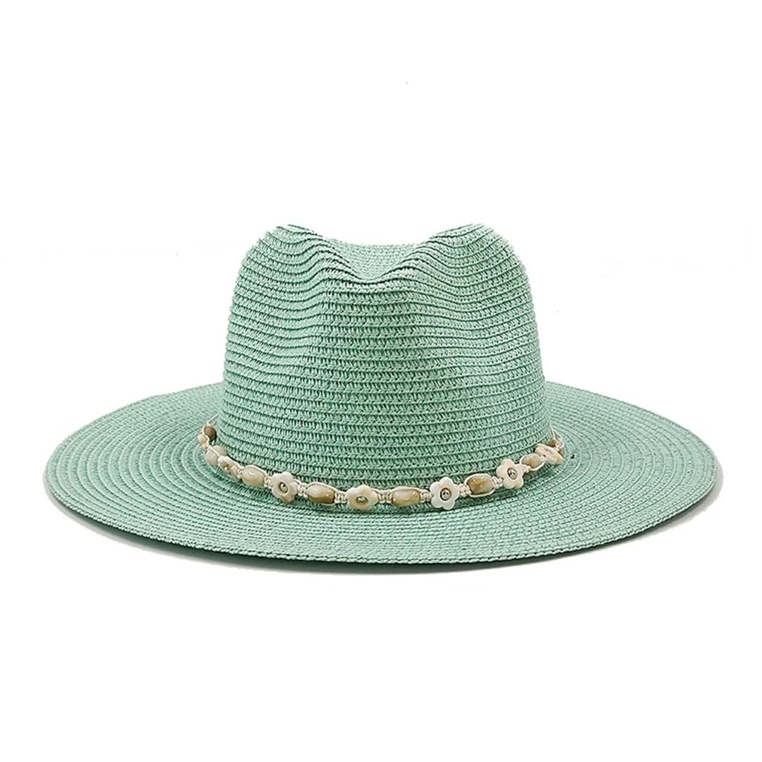 Cappello da Sole Classico da Uomo e da Donna, da Viaggio, Estivo, in Paglia, Stile Jazz (08 6 3/4)