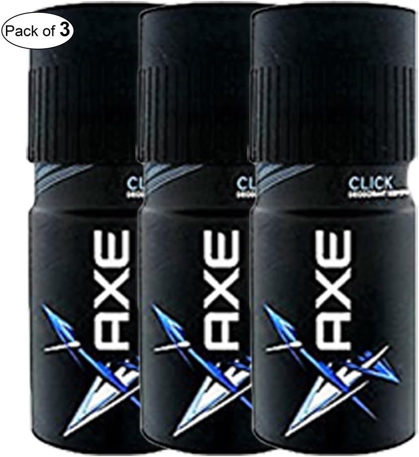 AXE Click Deodorant Body Spray (150ml) (Pack of 3) : Amazon.com.mx: Belleza
