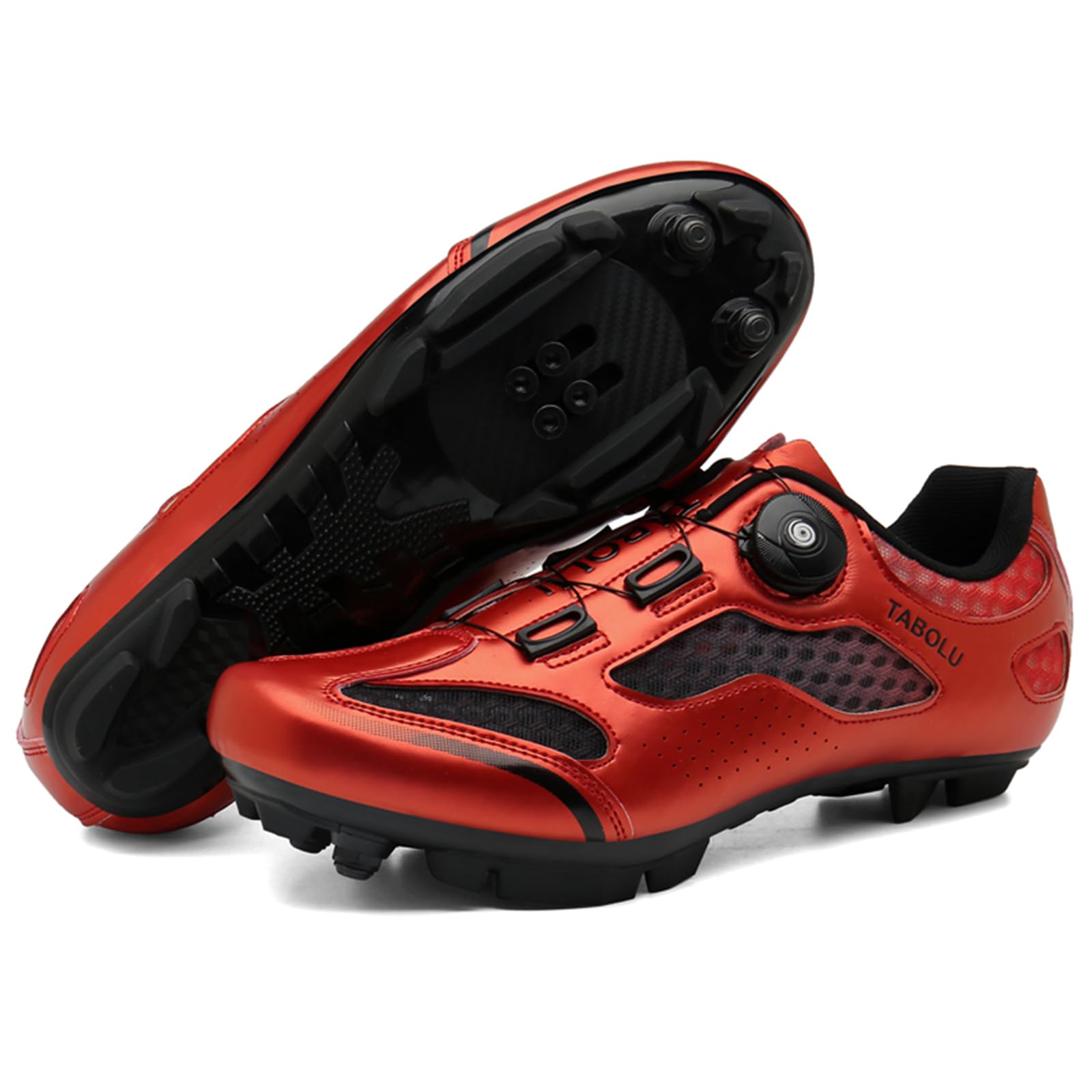 Scarpe MTB Uomo Donna Scarpe Mountain Bike Compatibili con Pedali SPD 2 Bulloni con Tacchette Scarpe Ciclismo All'aperto