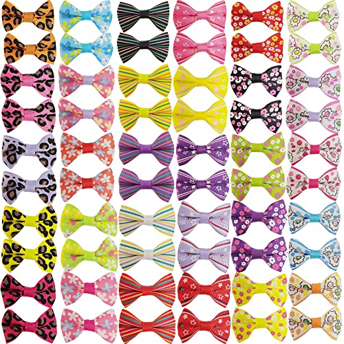Ycyika 60Piece Small Dog Bows With Clips Cute And Colorful Dog Hair Clips Dog Barrettes For Small Dog Girls Grooming Accessories #TOP4