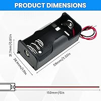 Vista 2 de SDTC Tech Paquete de 2 1 caja de batería de celda C de 1,5 V tamaño C con cables de alambre
