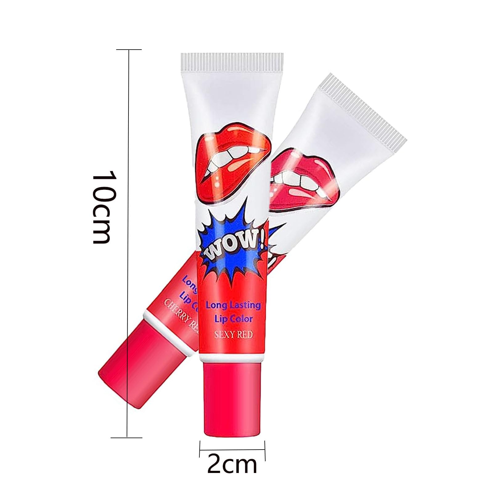 GYTFOG 12 pieces Tattoo Magic Color Lip Gloss Sets, 6 Colors Peel Off Lipstick, Lip Stain for Women Peel off Lip Stain Colorful Glossy Lipstick Waterproof Tint Long Lasting, 1.0 count, Pack of 1