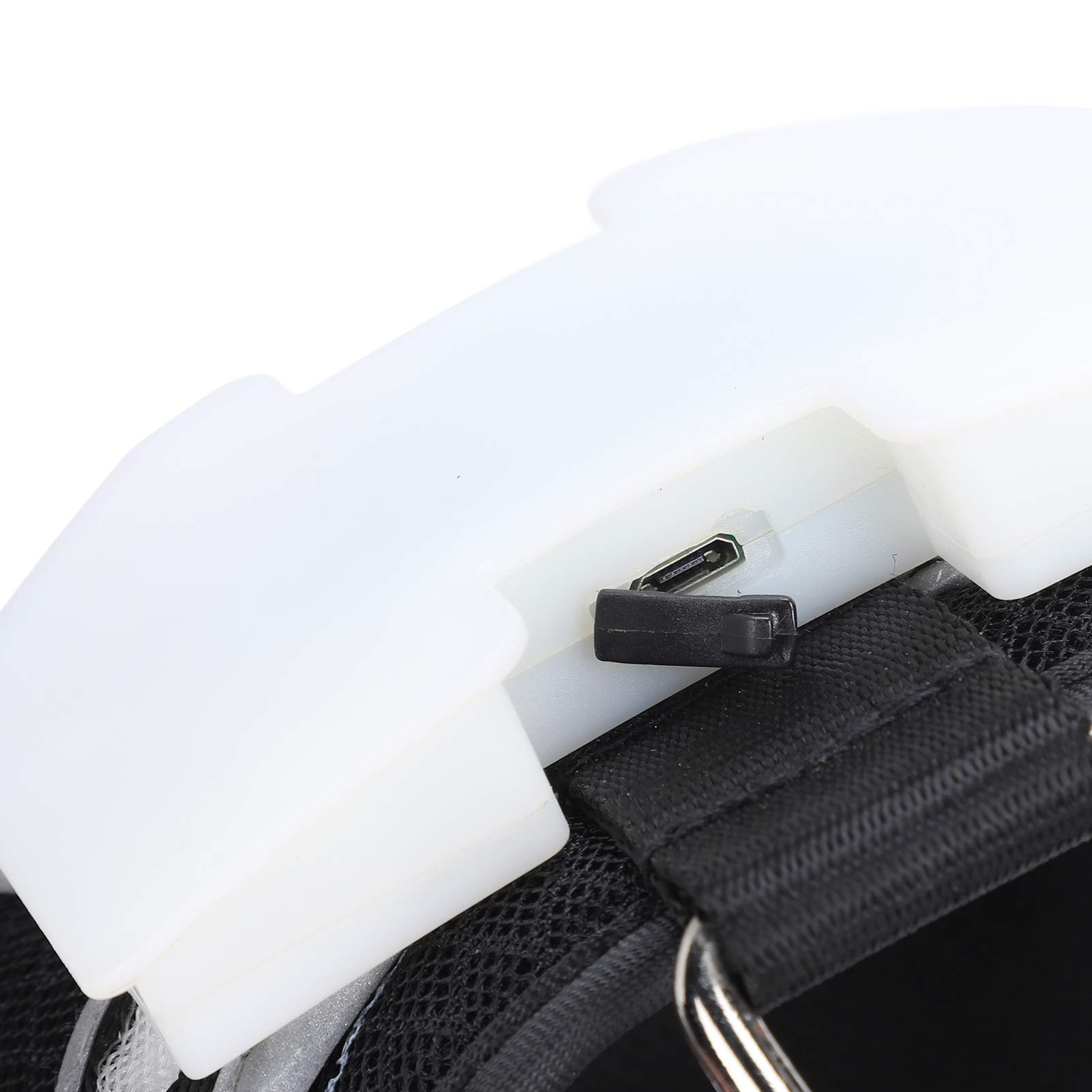 Arnés de Perro Vomekolight, arnés de Perro LED, Correa para el Pecho de Carga USB con Tira Reflectante Ajustable para la Seguridad Nocturna (S)