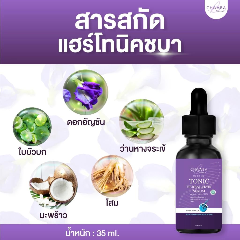 Generic ChabraThai Shampoo 300ml & Conditioner 300ml+Serum 35ml+Tonic 30ml+Trertment 500G/Set5Pcs.