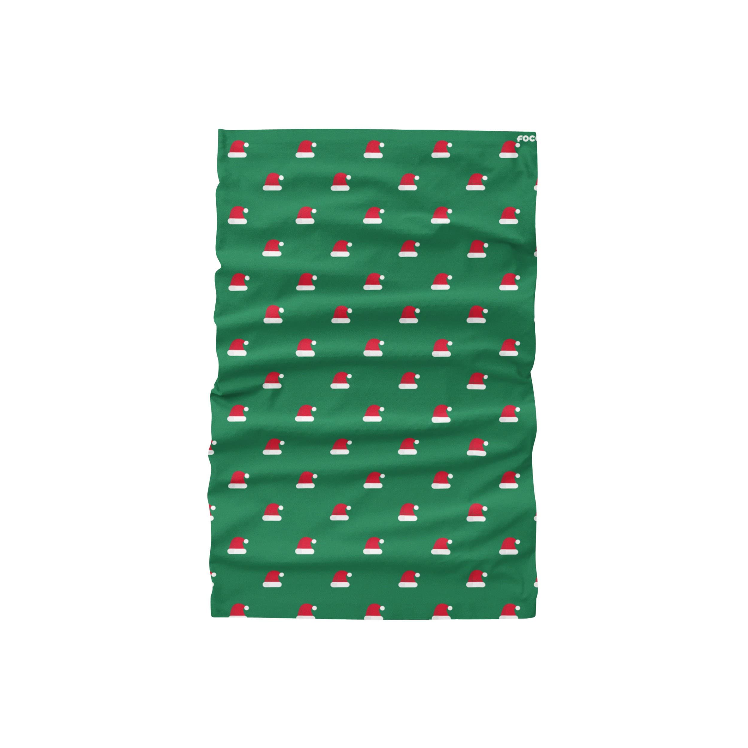 FOCO Repeat Santa Hats Printed Gaiter Scarf