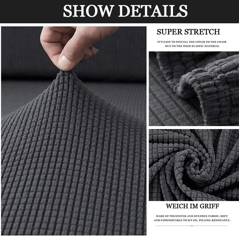 Stretch Sesselbezug 4-teilig - Elastischer Relaxsessel Überwurf Mit Seitentaschen