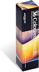 Lápis de cor – Lápis de desenho artístico de 36 cores com núcleos macios à base de óleo para livros de colorir para adultos, materiais de arte pré-afiados para desenho, esboços, mistura