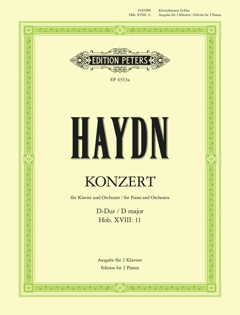 Haydn: Piano Concerto No. 1 in D Hob.XVIII:11 (Piano) (EP4353A) (Edition Peters)