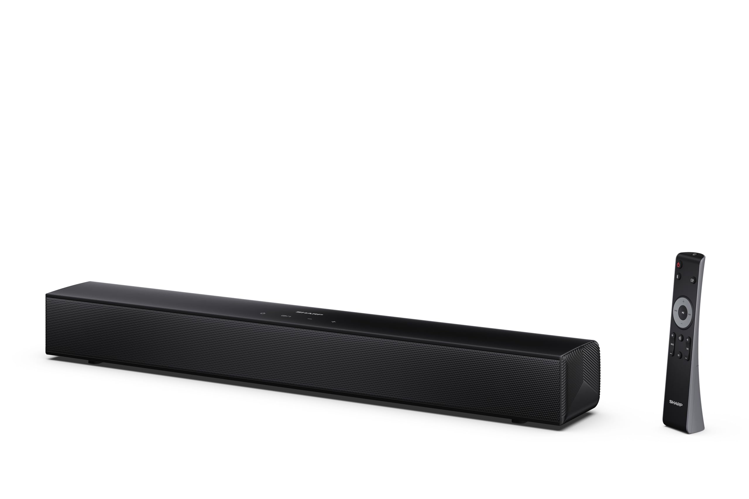 Sharp HT-SB121 Soundbar 2.0 Bluetooth con HDMI ARC/CEC, riproduzione USB e potenza totale 120 W, 55 cm, nero