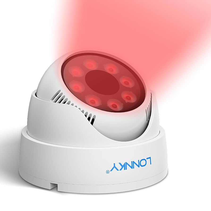 Lonnky Indoor 850nm IR Illumination For Cameras And VR (Quest, Quest2, Quest3, VR2 PlayStation, PS5 VR2), 2M Cable, Enhances Night Vision In B/W LED, Includes 12V1A Power Supply- Black