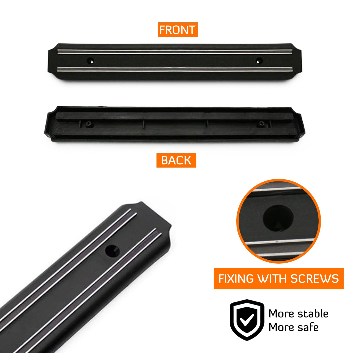 Barra Magnetica Per Coltelli 2 Pezzi Da 33cm - Portacoltelli A Parete Con Calamita, Ideale Per Risparmiare Spazio In Cucina - Foto 13