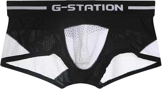 Amazon ジーステーション G Station 部分ソフトストレッチメッシュ ボクサーパンツ メンズ 男性下着 ボクサー 通販