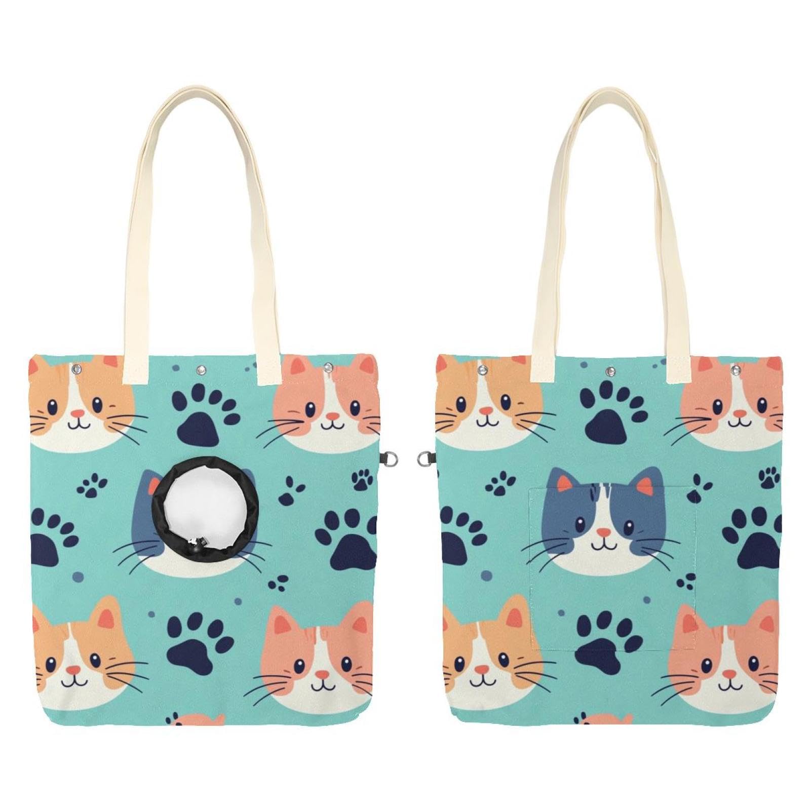 Sac de transport mains libres avec tête de chat pour voyager tout contre vous