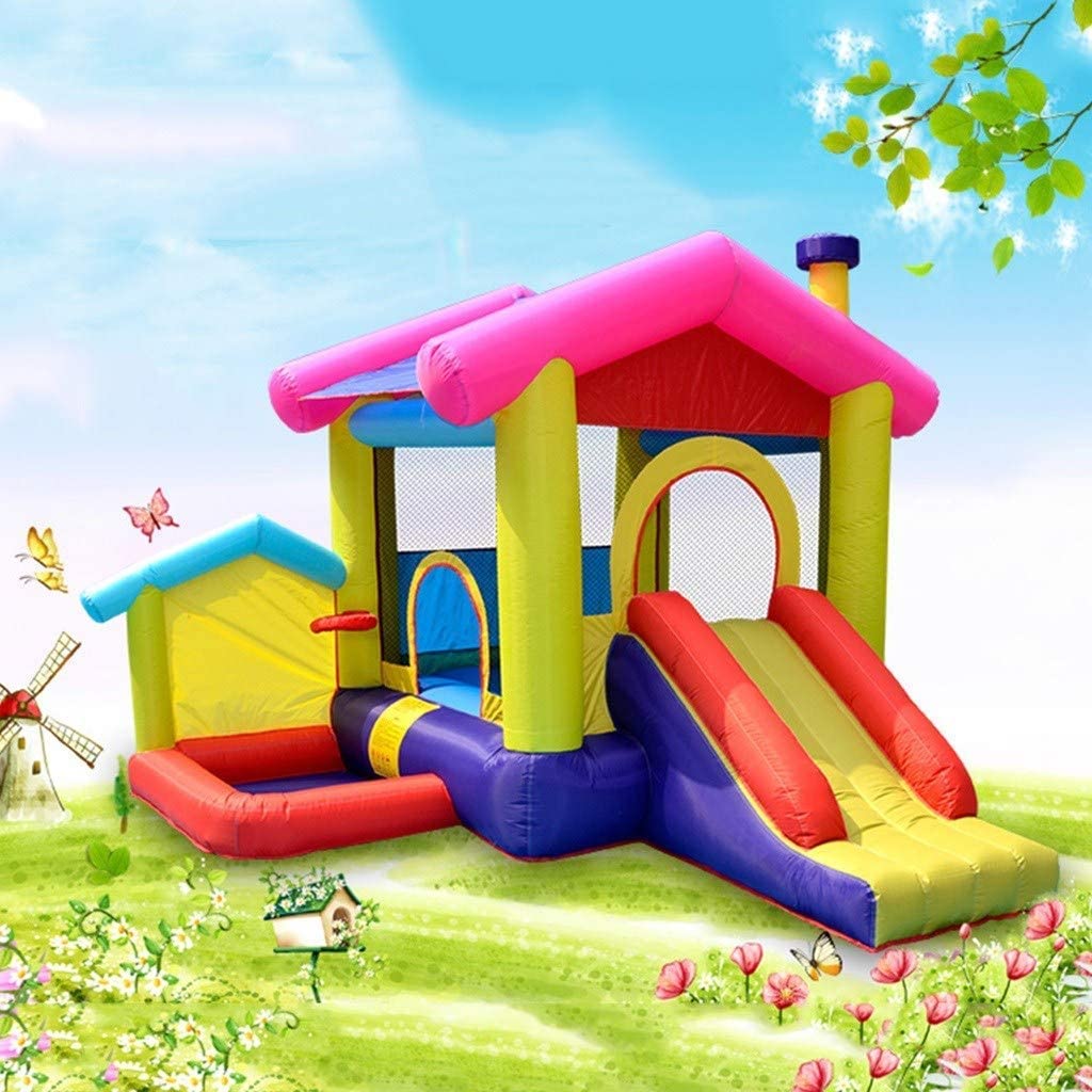 Castillo Hinchable, Castillo Hinchable de Primera Calidad, casa Inflable for Rebote, Juguetes pequeños for Interiores y Exteriores, Castillo Travieso