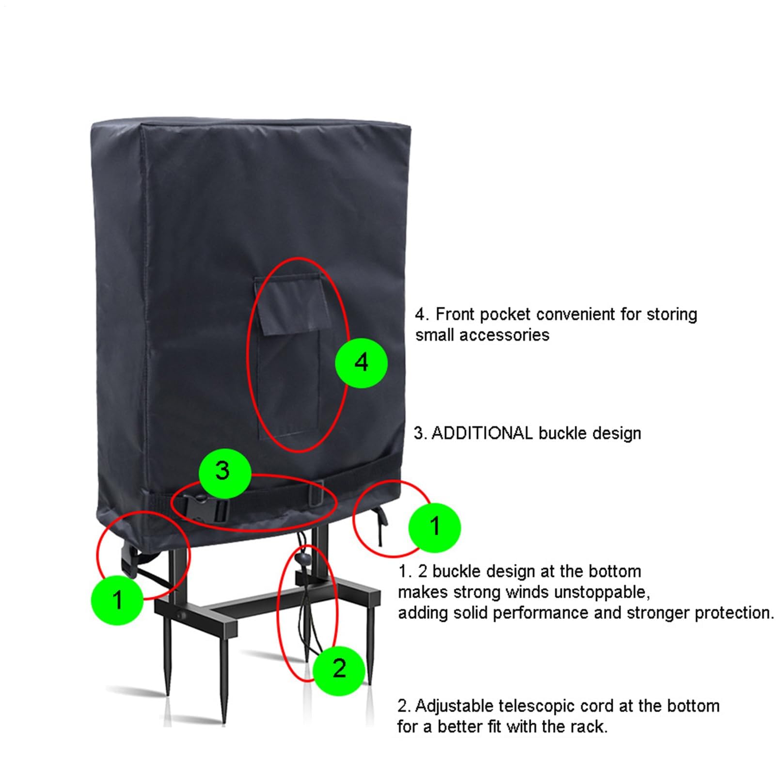 Fundas de manguera a prueba de polvo para uso en exteriores, protector de soporte de manguera para patio, invernadero, camping, granja y resistente a la intemperie