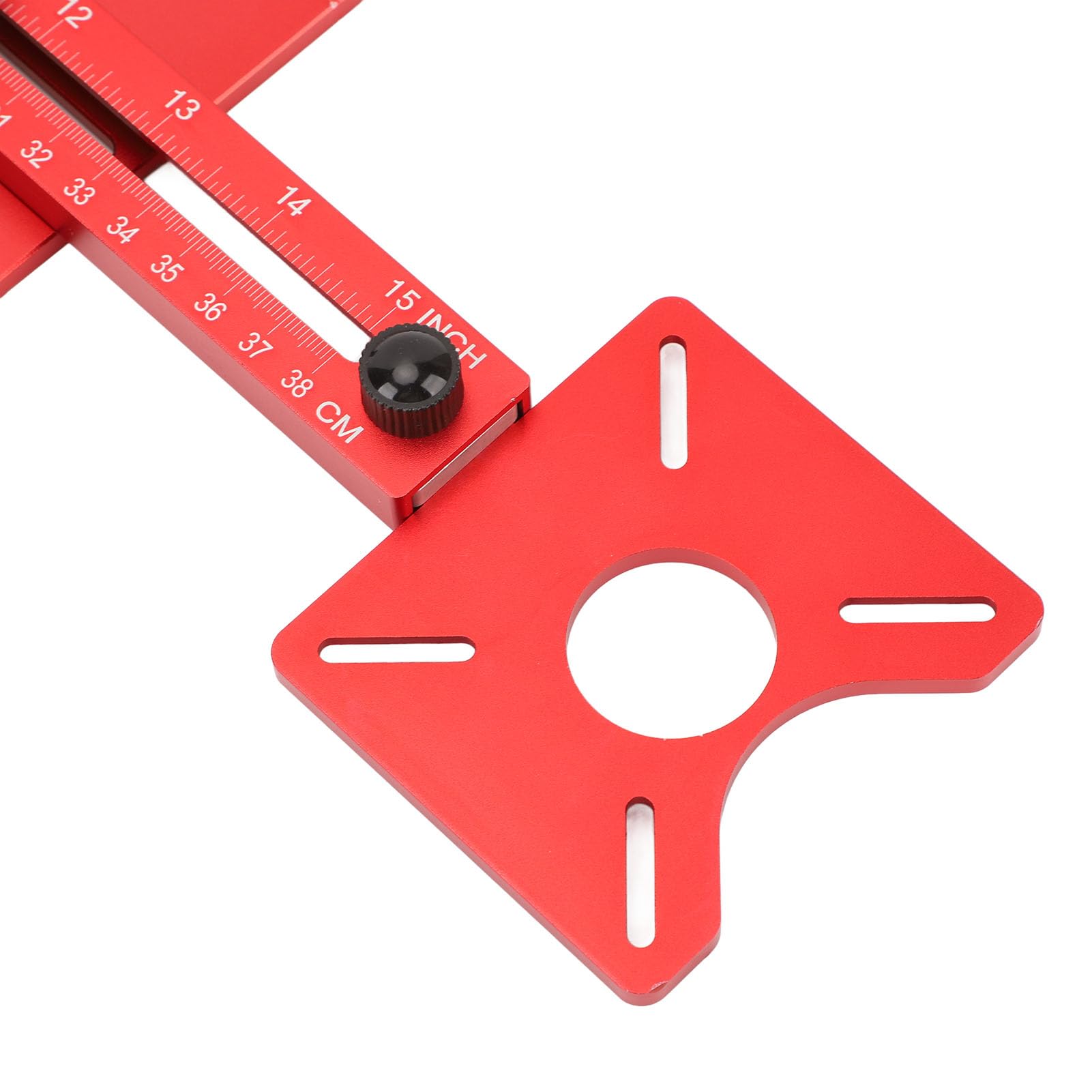 Focket per Fresare 4 in 1, Taglio di Cerchi, Scanalature e Rifilatura, | Staffa per fresatura del router in lega di alluminio, con base e scala rimovibili, per scanalatura e taglio circolare della