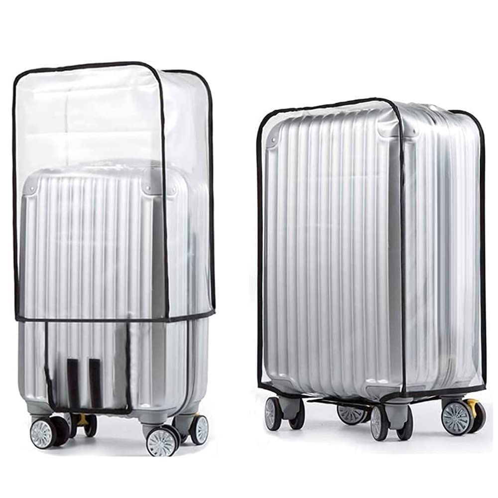 18 Inch Luggage Cover Protector Bag PVC Clear Plastic Suitcase Cover Protectors for Suitcase with Wheels Travel Luggage Sleeve Protector Case