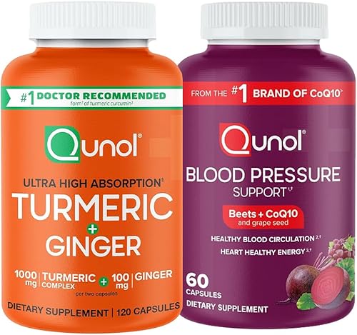 Miniatura 6 de Qunol Cápsulas de cúrcuma y jengibre, suplemento de cúrcuma de 1000 mg, ultra alta absorción para apoyar la salud de las articulaciones, forma #1