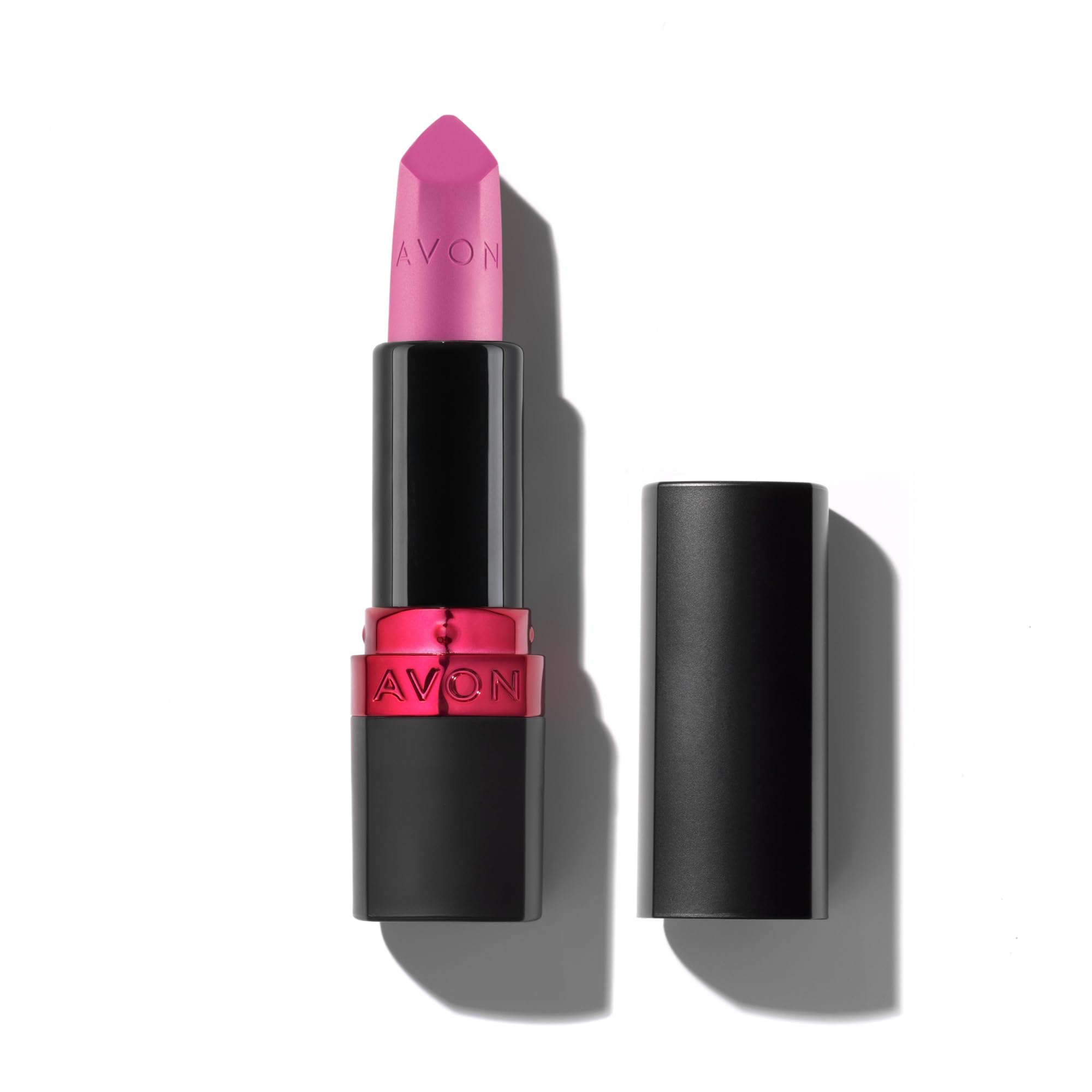 Avon Ultra Matte Lipstick Electric Pink with Vitamin E, Avocado Oil and Sesame Oil for Comfortable Coverage that Won't Cake