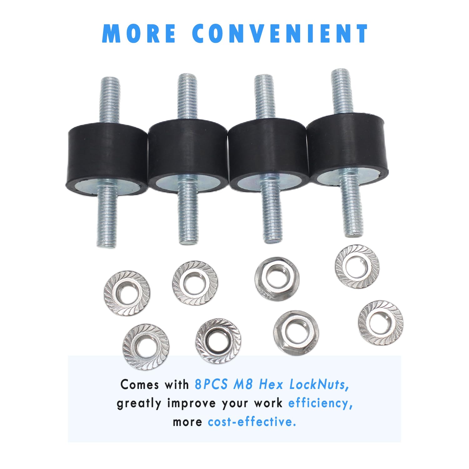 EASYEAH M8 Rubber Studs Shock Absorber Anti-Vibration Isolator Mounts — Amazon image 6