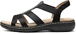 DREAM PAIRS Women's Comfortable Arch Support Orthopedic Boho Bohemian Dressy Flat Sandals Elastic Slip on Open Toe Walking Shoes for Summer