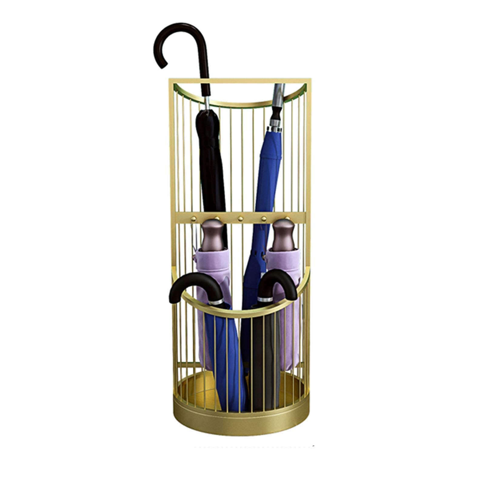 Porte-parapluie long et court en métal pour entrée et salon