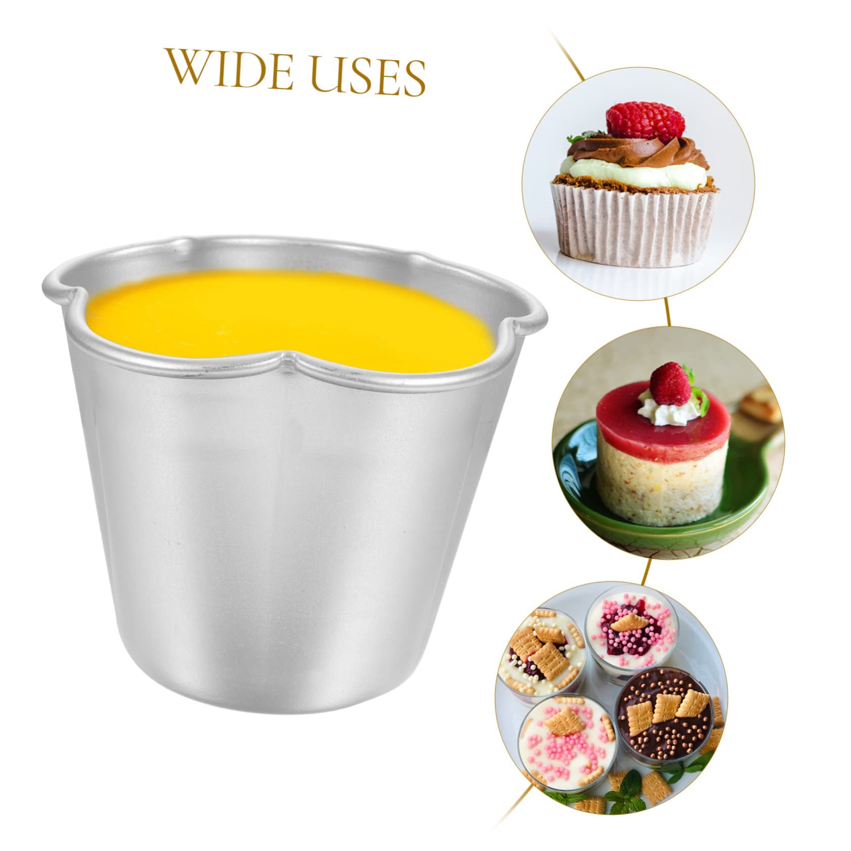 ABOOFAN 18piezas Moldes De Muffins Moldes Multiusos Para Pasteles Tartas Pudines y Gelatinas Aptos Para Altas y Limpieza