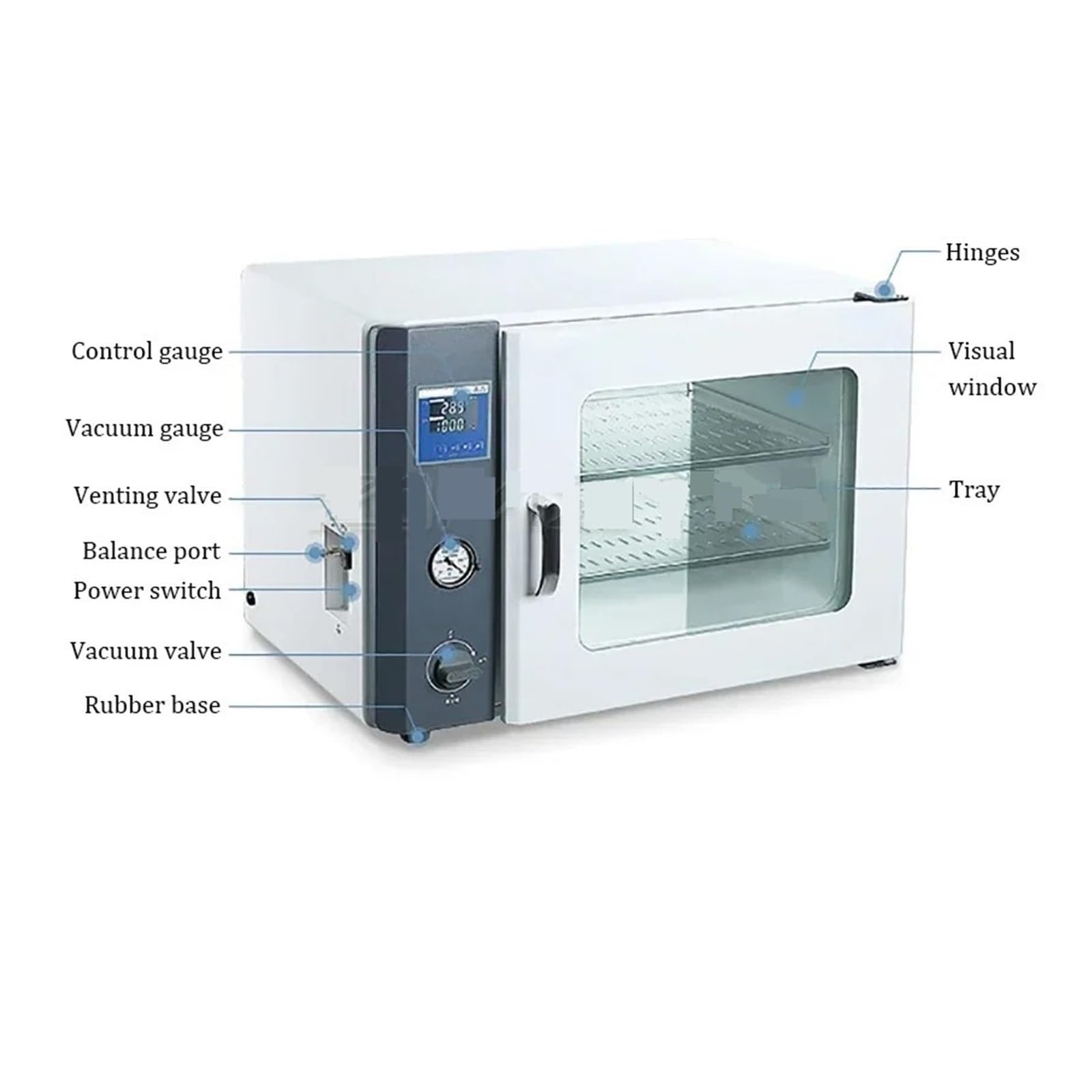 Horno De Secado Al Vacío Digital 25L, Calefacción Eléctrica Laboratorio, Temperatura Constante, Pequeño Gabinete Industrial