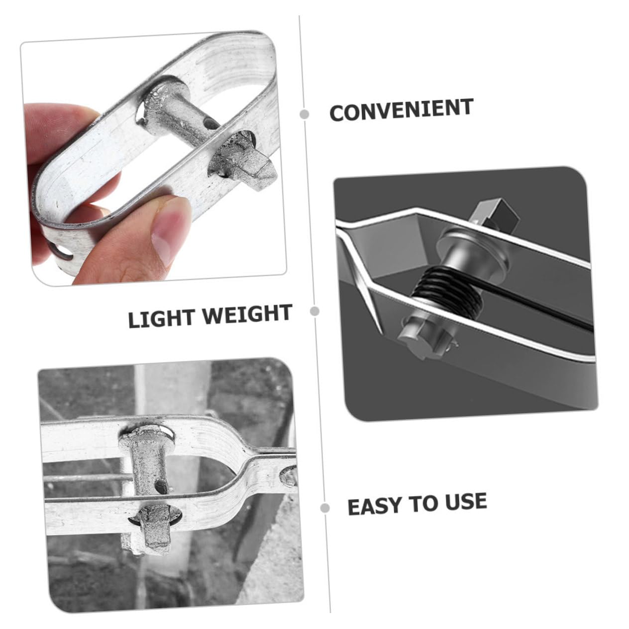 8pezzi Tenditore Per Cavi e Resistente Per Tensionare Reti Da Giardino e Strutture Di Strumento Professionale Per Fissaggio e Tensione Cavi