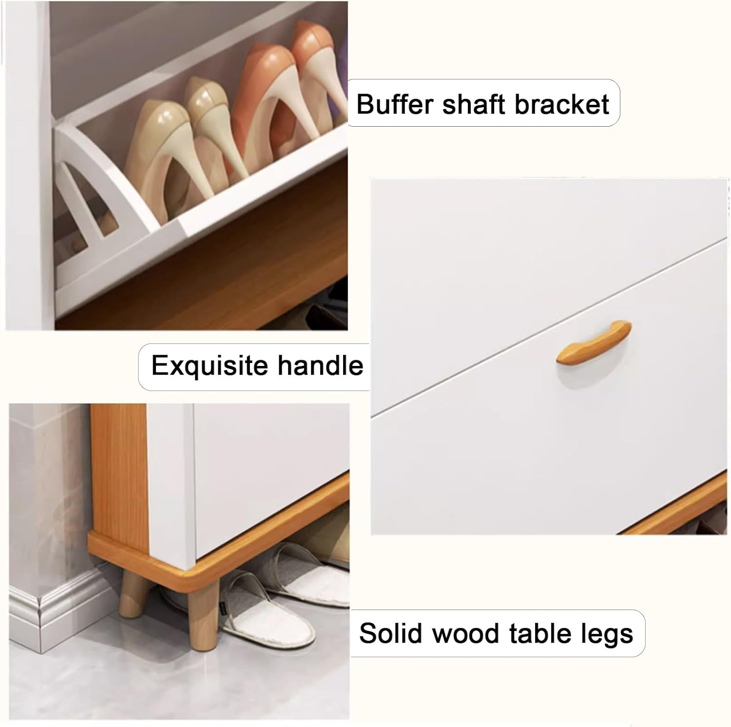 Shoe Storage Cabinet Cabinets Hallway Slim Cupboard Cupboards Hallways Slimline，Ultra Thin Shoe Cabinet, High Capacity Shoe Rack with 3 Adjustable Shelves, Space-Saving Storage for Hallway,