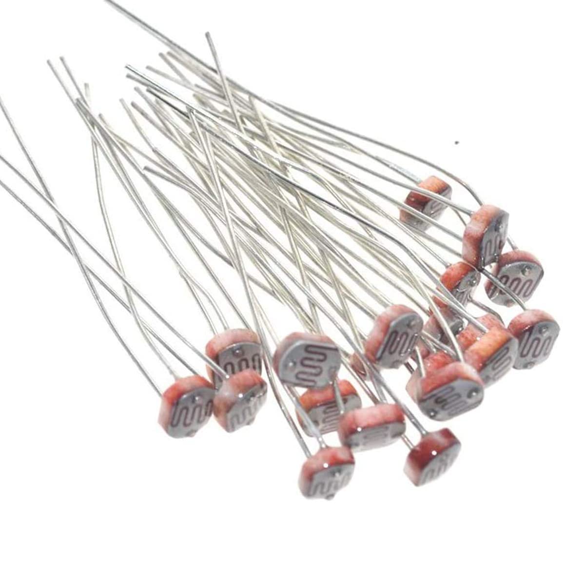 Hailege 100pcs 5528 Fotoresistore Resistore fotosensibile Resistore dipendente dalla luce 5MM 5528 Fotoresistore