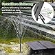 AMZtime Solar Springbrunnen für Außen Aufrüstung 20W Falten Solar Teichpumpe mit Verstellbarem Ständer Solarbrunnen für Draussen mit 6 Fontänenstile Teichpumpe Solar für Garten,Teich,DIY-Wasserspiel
